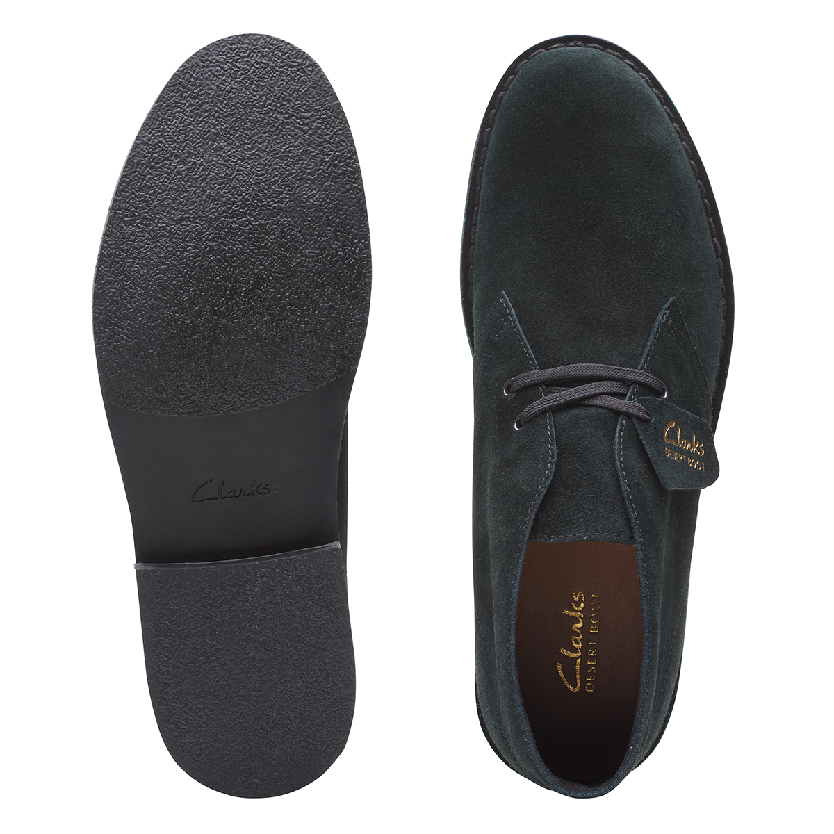 CLARKS DESERT BOOT EVO MEN BLACK SUEDE